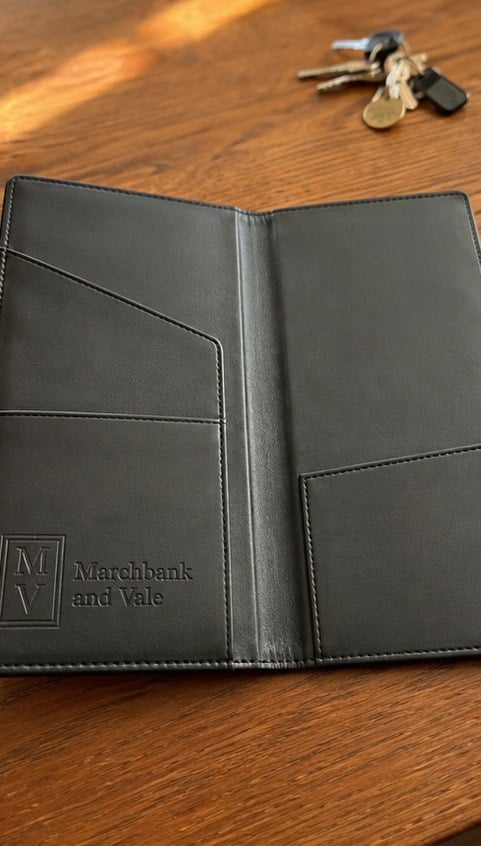 Personalized check presenters — customer photo